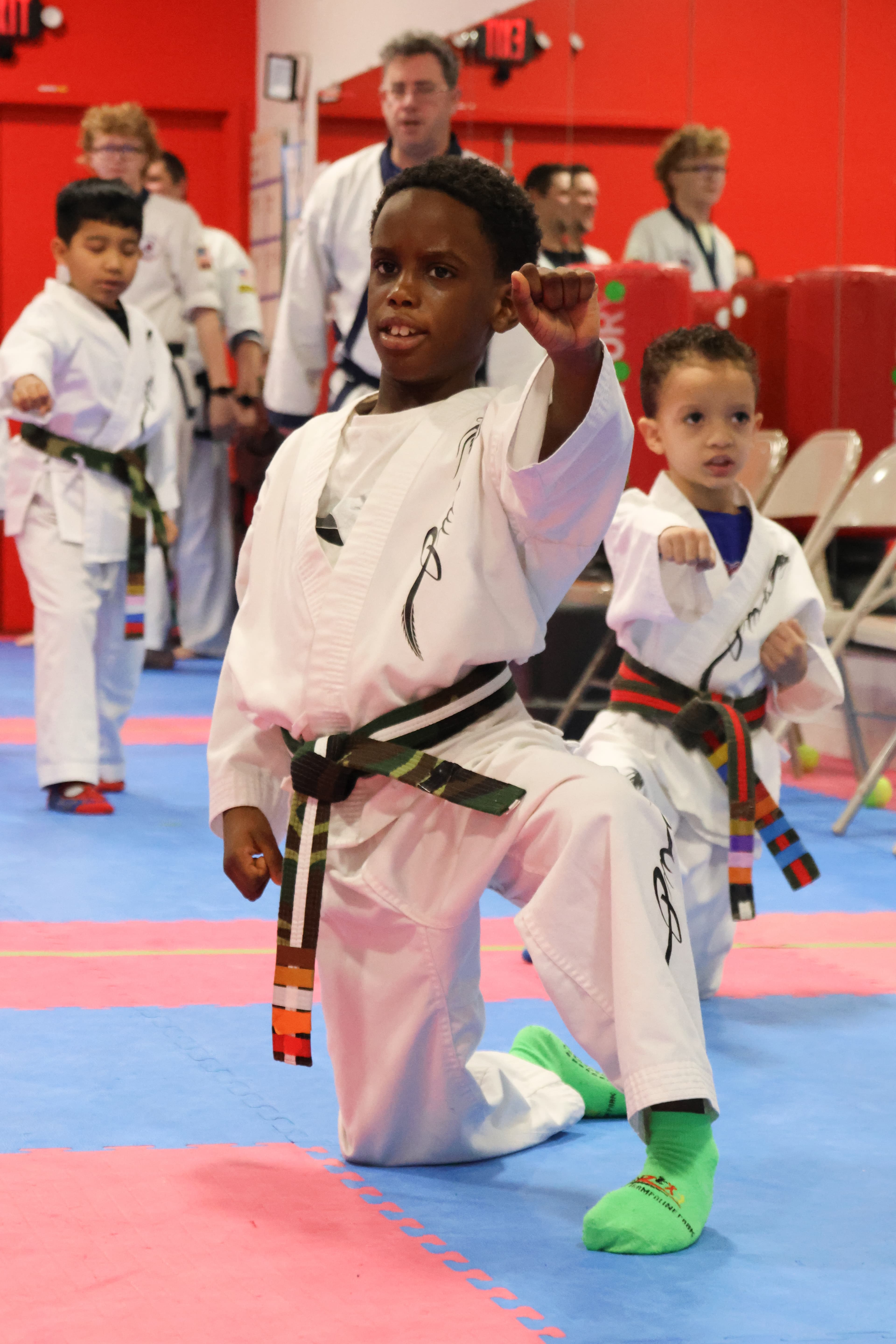 Little Dragons student performing a technique