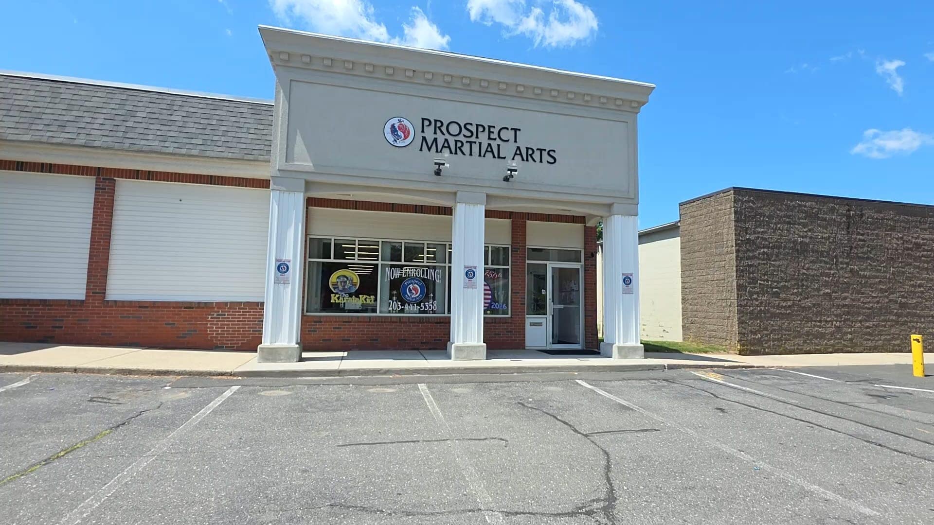 Prospect Martial Arts storefront at 73 Waterbury Road, Prospect, CT